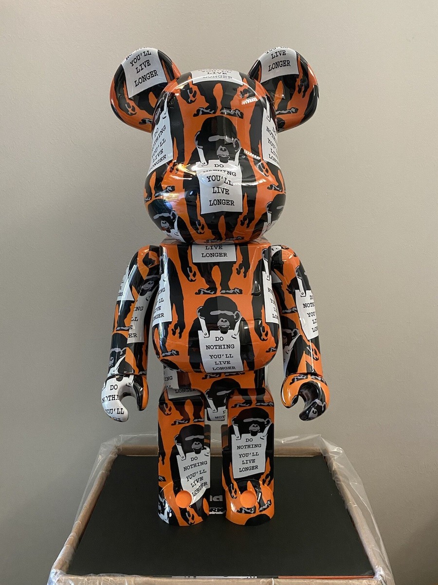 Monkey Sign 1000% Bearbrick Medicom Toy Be@rbrick Brandalism Monkey Sign 1000% Bearbrick Medicom Toy Be@rbrick Brandalism
