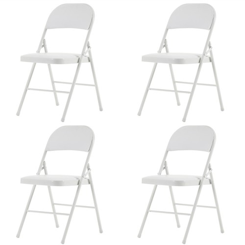 4* FOLDING CHAIR FOLDABLE COMPUTER PARTY MEETING ROOM HOME OFFICE CAMPING CHAIRS