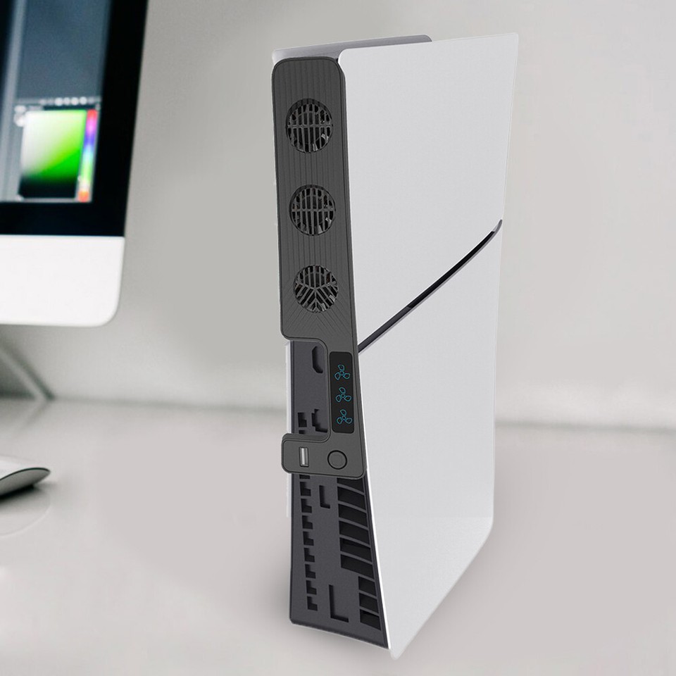  Cooler Fan with 3 Fans Cooling Game Accessories Convenient for PS5