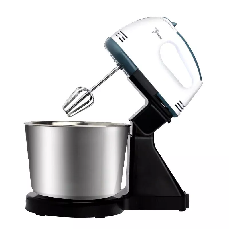 100W Electric Kitchen Stand Mixer Beater 2L Stainless Steel Bowl 7