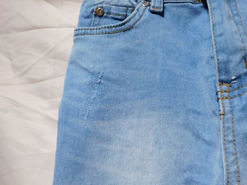 Pink Velvet Women Jeans Size 14 Distressed Pink Sequins Skinny Fit NWT - Picture 6 of 22
