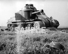 Destroyed Russian Medium Tank M3 World War II WW2 WWII 8x10 Photo 217c