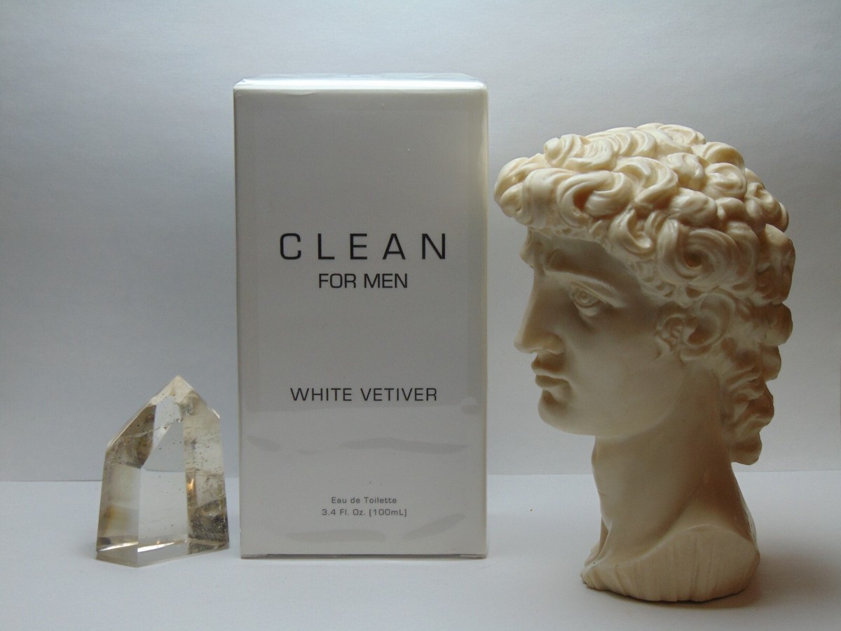 Clean White Vetiver for Men 100ml Eau De Toilette Spray