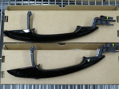 Poignées De Porte Mini Noires - Modèle F54 F55 F56 F57 F60 - Réf 51219450310/311 - Neuf Origine Allemagne