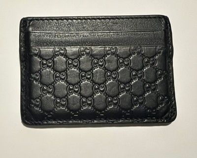 Gucci Micro Guccissima Leather Card Case 262837 Authentic