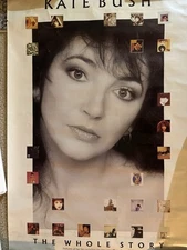KATE BUSH 1986 Vintage The Whole Story Record Store Promo Poster 24” X 36”