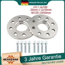 Spurplatten Spurverbreiterung Distanzscheiben 20mm 2x10mm für VW Golf Polo 4x100