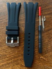 For Audemars Piguet 26mm 18mm Black Rubber Wrist Watch Band Strap