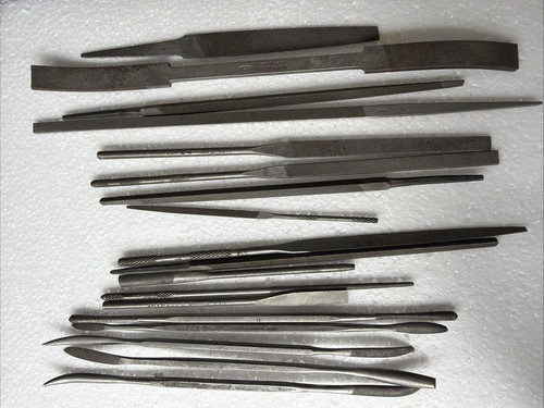 GROBET / Nichols Precision Needle File Jeweler Tools - Swiss Made - Vintage