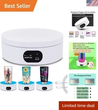 Versatile 4.72in Cup Display Stand - 360° Rotation for Tumbler Art & Products