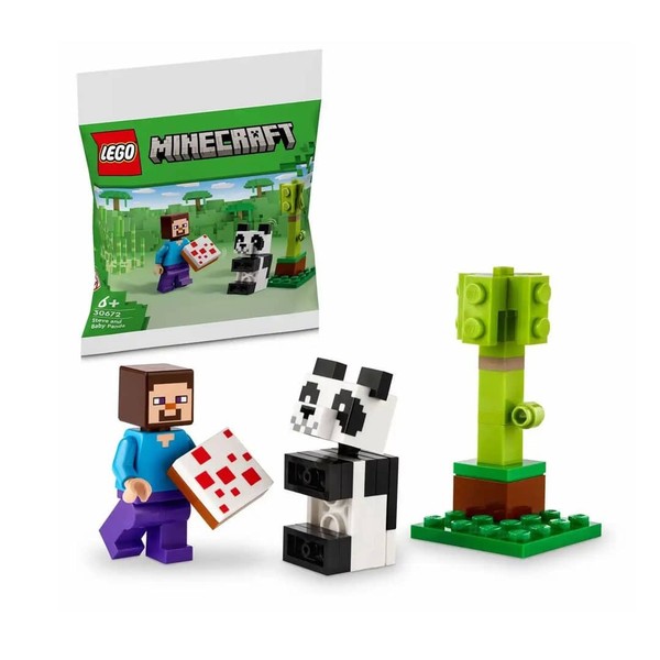 Lego Minecraft™ 30672 Steve Mit Baby-Panda Mini-Modell-image