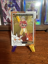 2024 Panini Clearly Donruss Clearly Bomb Squad Brock Purdy #15 Gold /10