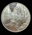 Newmont Mines 5 Year Service 1 Ozt .999 Silver .999 Silver  Prospector