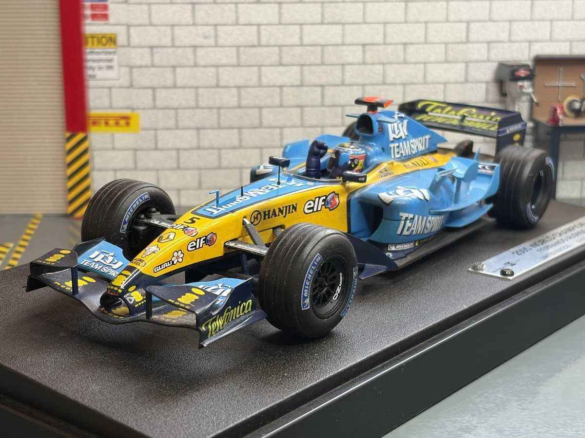 ホットウィール マテル 1/18 ルノー R24 フェルナンド・アロンソ ♯8