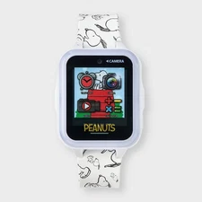 Kids' Snoopy Light Up Interactive Watch - White
