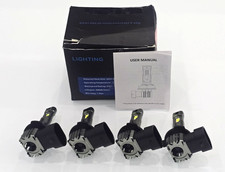 RCJ 9005/9006 LED BULBS 600 BRIGHTER,6000K COOL WHITE,DUAL BEAM,PLUG PLAY,4Pk