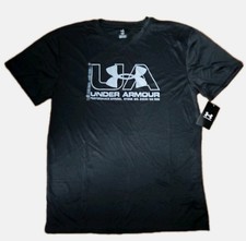 Under Armour Tech Fade Tee Loose Men's T-Shirt Short Sleeve Black Sz Large NWT.