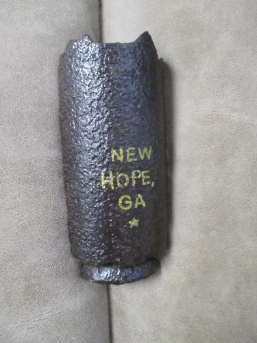 Civil War dug half-section PARROT SHELL Artillery relic-New Hope, Georgia