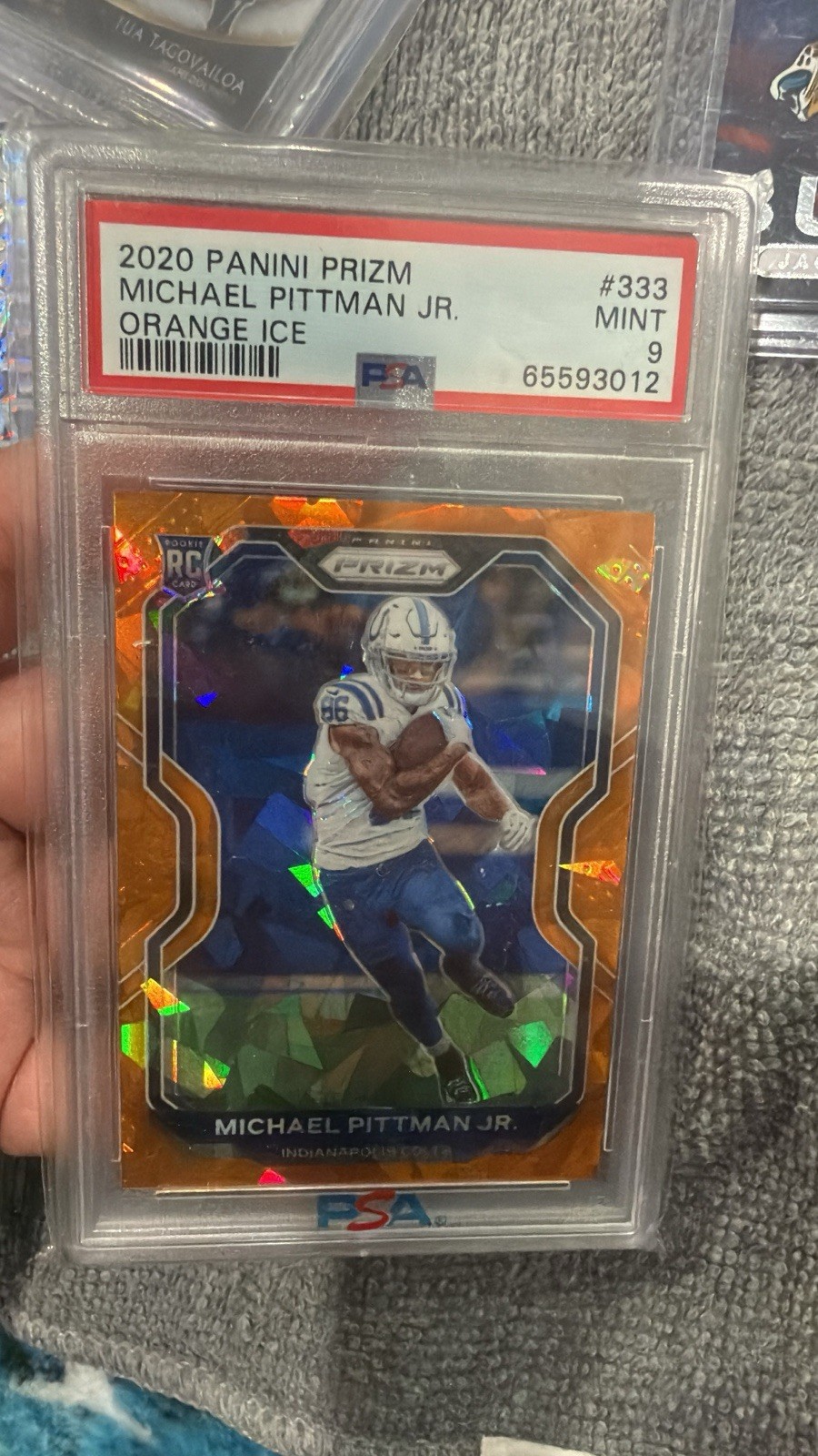 Michael Pittman Jr. Panini Prizm #333 Orange Ice