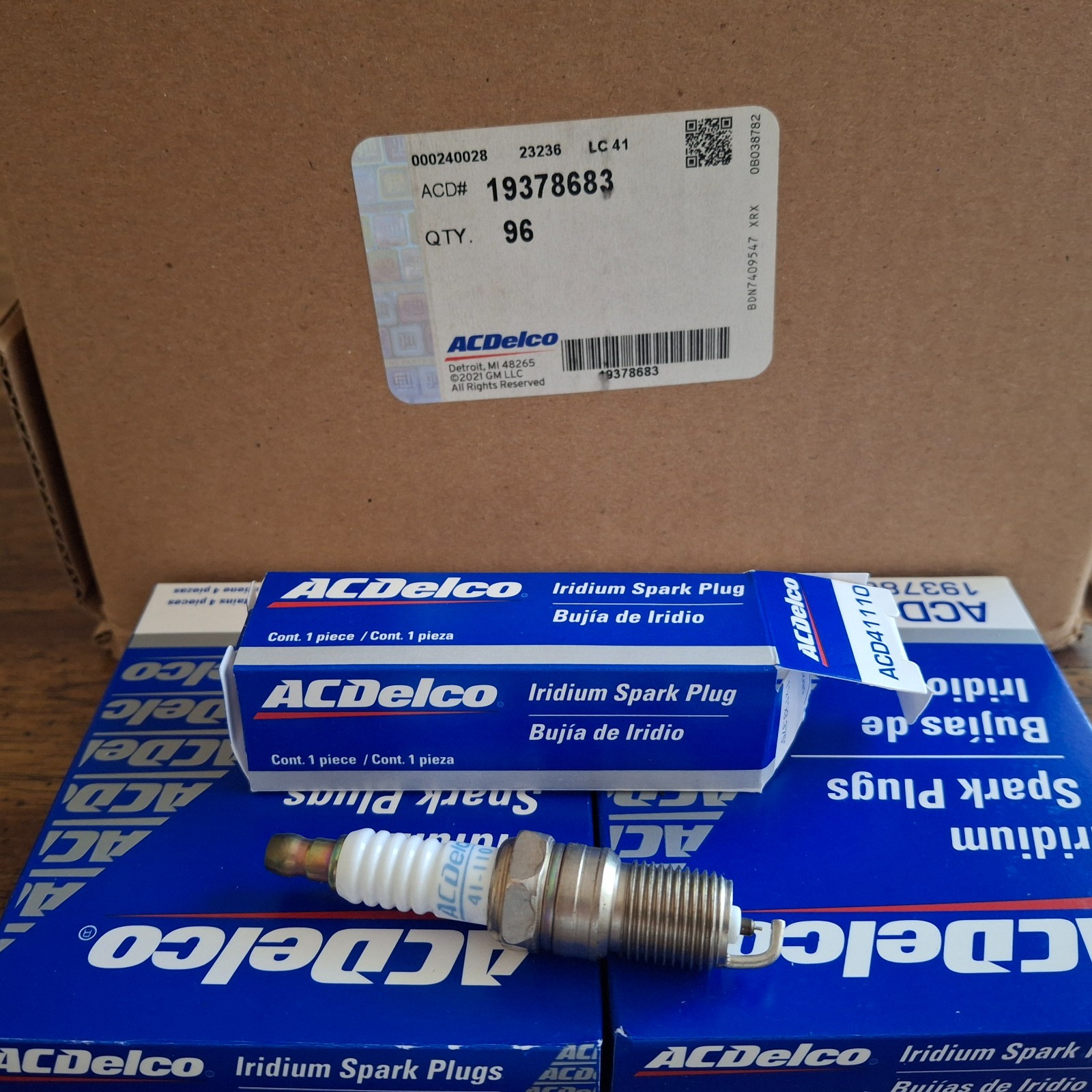 8PC 41-110 IRIDIUM SPARK PLUGS OEM for CHEVY GM 4.8L 5.3L 6.0L ACDELCO 19376863