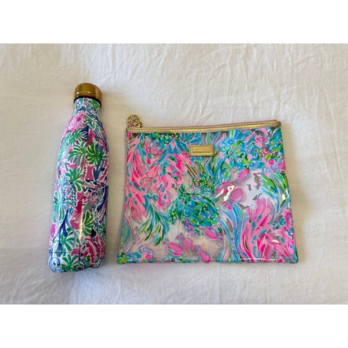 Swell x Lilly Pulitzer Water Bottle | Beach Day Clutch | As Is Bundle of 2 Items