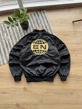 Cardinal Everithing Now Big Logo Black Bomber Jacket Size M Men