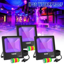 LED UV Black Light 80W 100W 150W Christmas Glow Party Stage DJ Club Flood lights