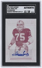 Howie Long Oakland Raiders Signed 2013 Topps Supreme #SA-HL #1/1 SGC 10 Card