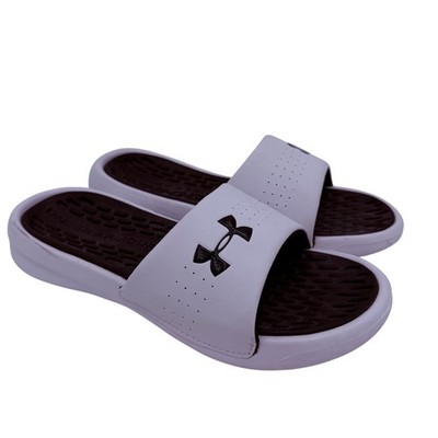 Under Armour Women's White Playmaker Slides Sandals Size 8