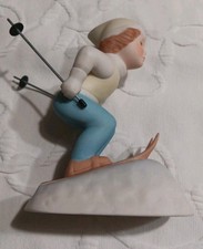 1984 "Airborne" Amerikids Snow Skiing Figurine By Goebel Made in USA