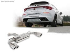 FOX Edelstahl Duplex Sportauspuff Cupra Leon 2.0l TSI VZ je 2x80mm doppelwandig