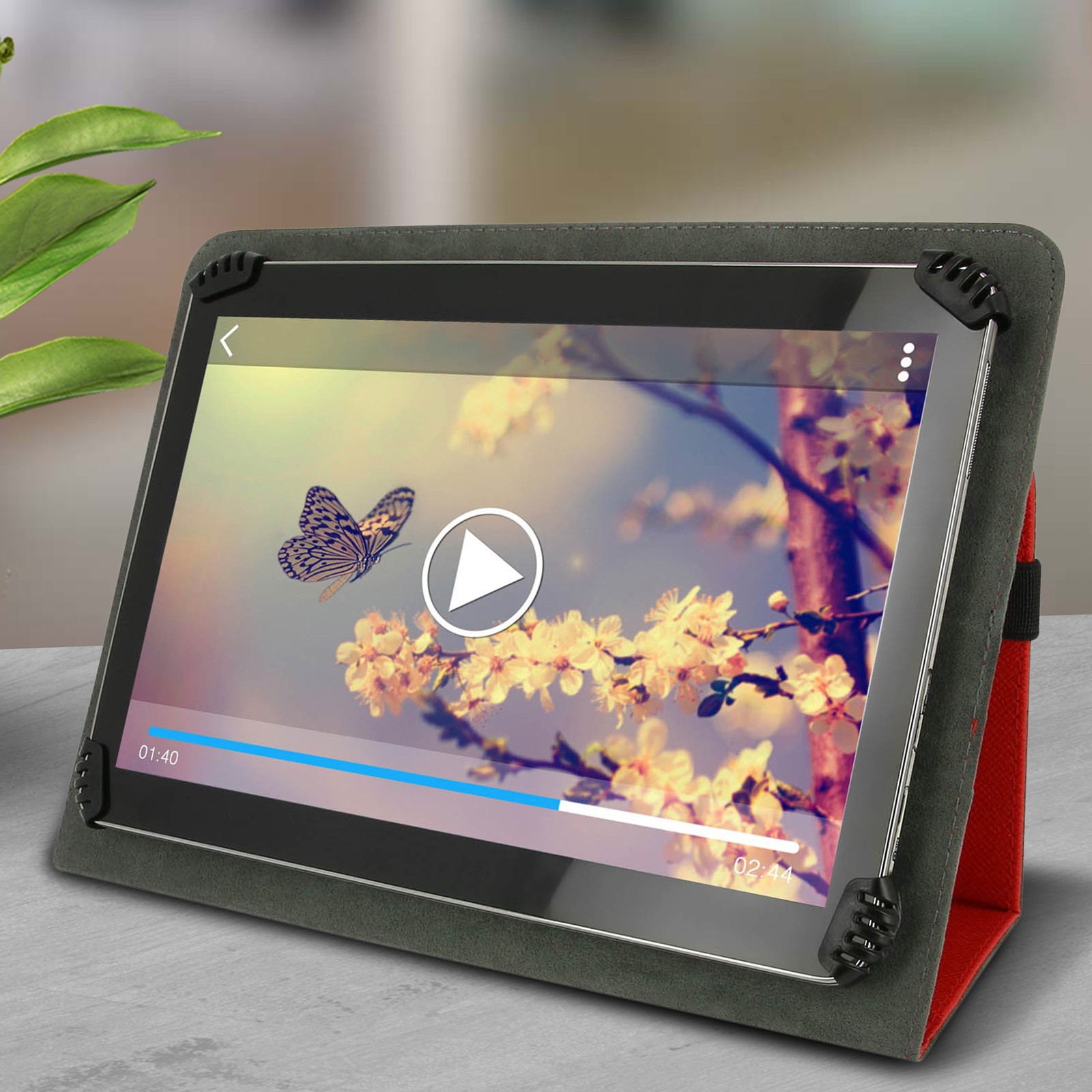 Tablette 10 pouces avec clavier et étui support rouge - 4