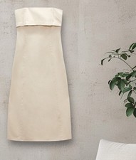 NWTZARA SIZE MEDIUM STRAPLESS GABARDINE DRESS