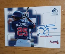 1999 SP Signature Edition - Autographs Andruw Jones  AUTO #AJ (AU)
