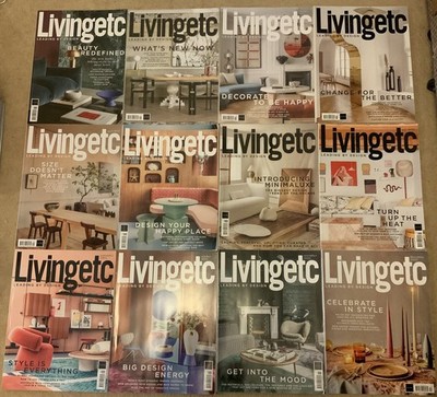 Living Etc Magazine Bundle 12 Issues Year 2023 More Issues Available