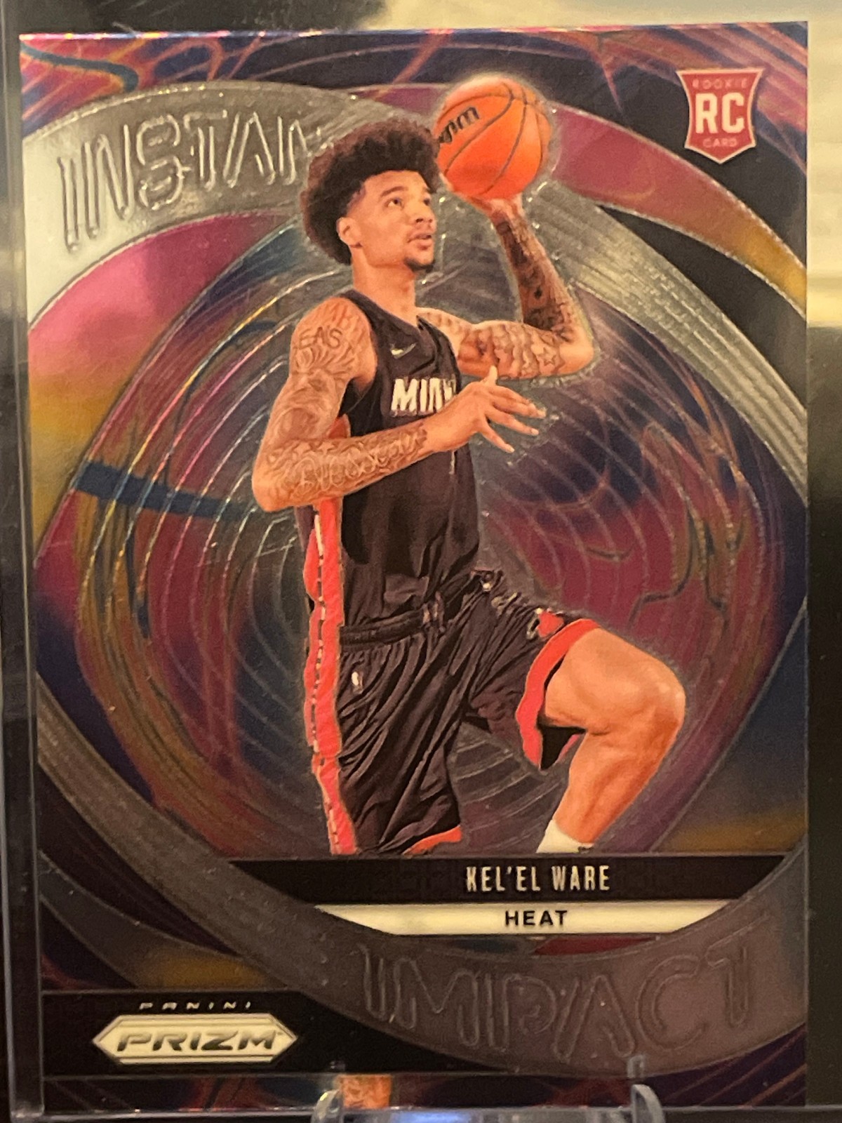 2024-25 Panini Prizm Basketball KeL'el Ware-#16 RC Instant Impact. Miami Heat