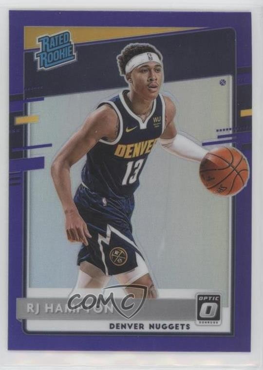 2020-21 Panini Donruss Optic Rated Rookie Purple Prizm RJ Hampton #174 0d1a