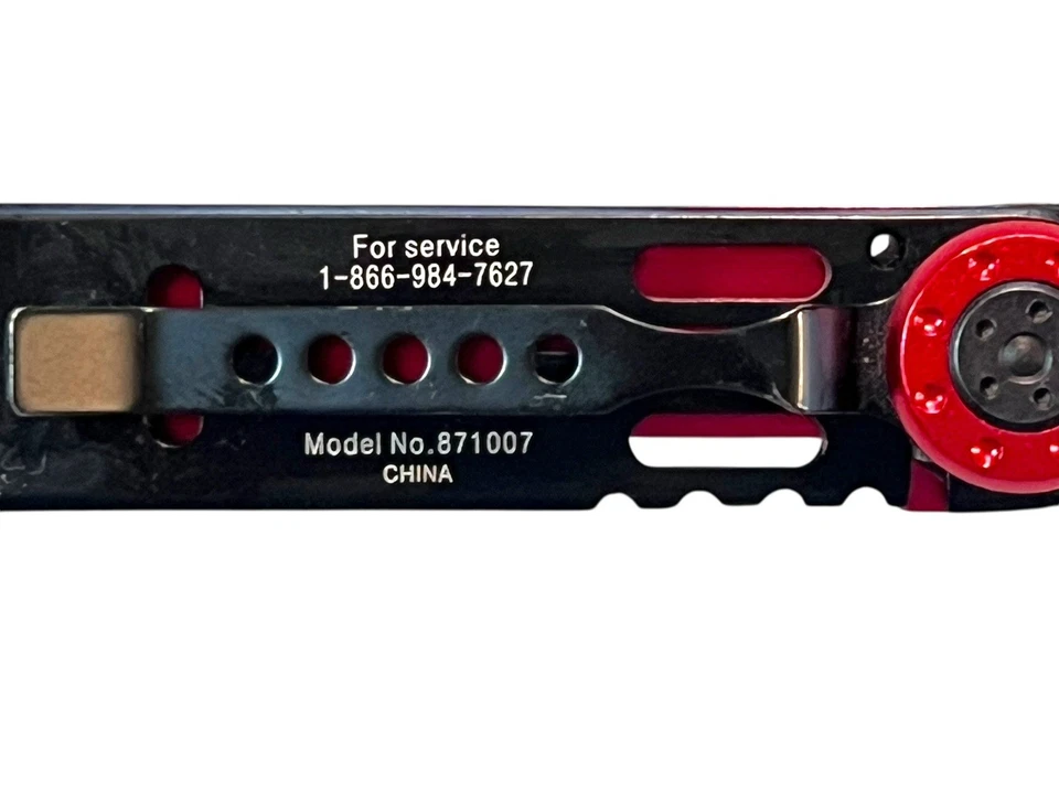 SNAP-ON модель 871007 красный и черный карманный нож - рамка замок складной инструмент / редкая - Изображение 3 из 4