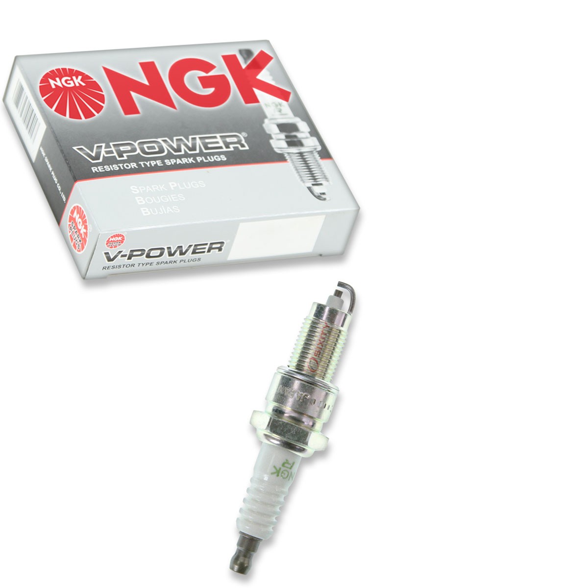 NGK 6334 ZGR5C V-Power Spark Plug for WR9HC W9HC RN8L RN14LY RN13LYC RN13L ev