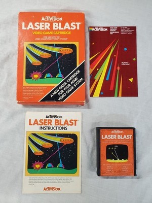 Laser Blast (Atari 2600) Complete in Box, CIB NTSC (D036)