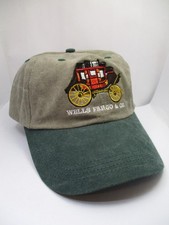 Vintage Wells Fargo & Co. Bank Stagecoach Logo Adjustable Hat Cap