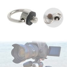 Stainless Steel D Rings Screw, 1/4"-20 Camera Fixing Screw with Rubber Padded