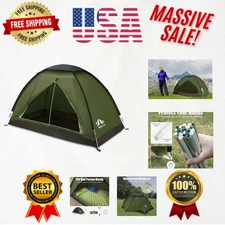 Durable 190T Nylon Backpacking Tent for Solo Use - Waterproof & Compact