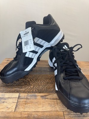 Adidas Turf Hog LE Low men's football cleats in black and white. Men s Size 13.