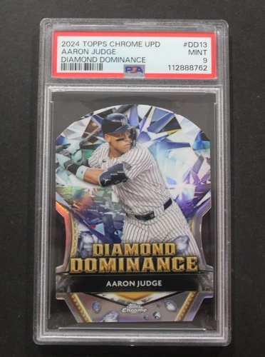 2024 TOPPS CHROME UPD AARON JUDGE DIAMON DOMINANCE DD#13 PSA 9 CASE HIT