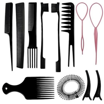 1st Choice 12 Pieces Hair Styling Comb Set Professional Styling Comb Set 