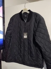 Mack Russo-Lightweight Quilted Black Jacket-Pockets-Mens Size XL-New With Tags