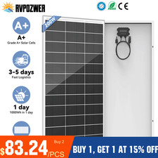 200W 12V Solar Panel Mono 18BB Battery Charge RV PV Home Off-Grid Battery Power