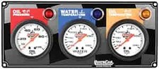 Quickcar Racing 61-6011 Standard 3-gauge Panel Quickcar Racing 61-6011 Standard 3-gauge Panel