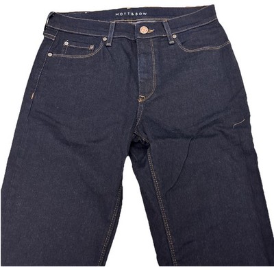 Mott Bow Skinny Staple Jeans. Dark Blue. 31 X 32. NIB.